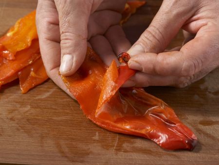 Geschmorte Makrele mit Paprika Zubereitung Schritt 5 Geschmorte Makrele mit Paprika Zubereitung Schritt 5