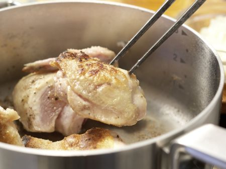 Geschmortes Hähnchen auf französische Art Zubereitung Schritt 6 Geschmortes Hähnchen auf französische Art Zubereitung Schritt 6
