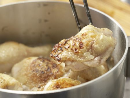 Geschmortes Hähnchen auf französische Art Zubereitung Schritt 8 Geschmortes Hähnchen auf französische Art Zubereitung Schritt 8