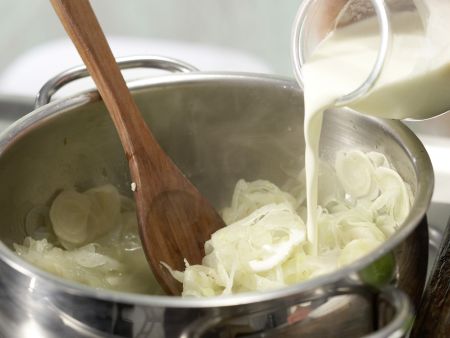 Goldbraun gebratene Jakobsmuscheln Zubereitung Schritt 7 Goldbraun gebratene Jakobsmuscheln Zubereitung Schritt 7