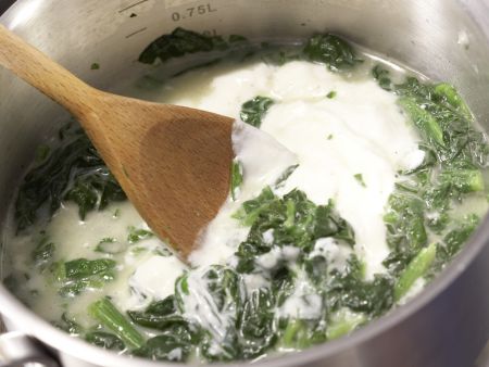 Gorgonzola-Spinat-Pasta Zubereitung Schritt 4 Gorgonzola-Spinat-Pasta Zubereitung Schritt 4