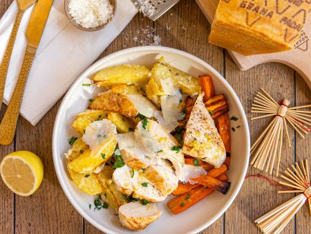 Hähnchen mit Zitrone und Kartoffeln