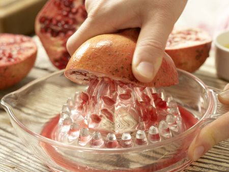 Granatapfelsaft Zubereitung Schritt 1 Granatapfelsaft Zubereitung Schritt 1