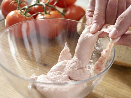 Gratinierte Bratwurstbrote Zubereitung Schritt 4 Gratinierte Bratwurstbrote Zubereitung Schritt 4