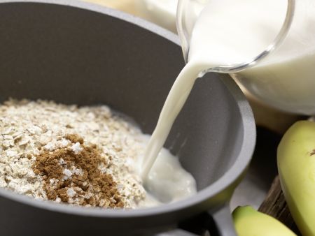 Gratinierter Porridge Zubereitung Schritt 1 Gratinierter Porridge Zubereitung Schritt 1