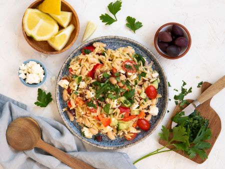 Griechischer Nudelsalat