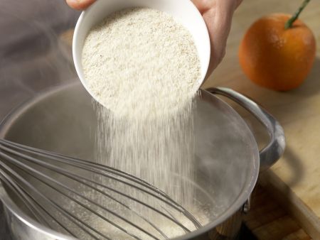 Grießbrei mit Mandarine Zubereitung Schritt 1 Grießbrei mit Mandarine Zubereitung Schritt 1
