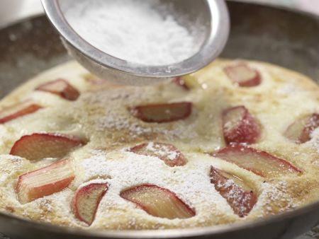 Grießpfannkuchen mit Rhabarber Zubereitung Schritt 8 Grießpfannkuchen mit Rhabarber Zubereitung Schritt 8