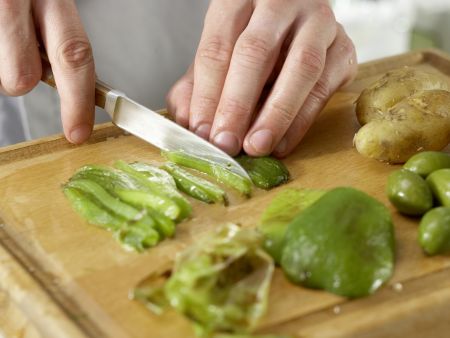Grüne Kartoffelpfanne Zubereitung Schritt 3 Grüne Kartoffelpfanne Zubereitung Schritt 3