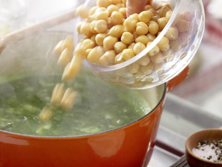Grüne Kichererbsensuppe Zubereitung Schritt 7 Grüne Kichererbsensuppe Zubereitung Schritt 7