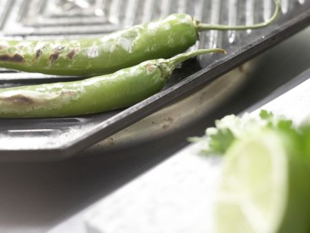 Grüne Tomaten-Salsa Zubereitung Schritt 1 Grüne Tomaten-Salsa Zubereitung Schritt 1