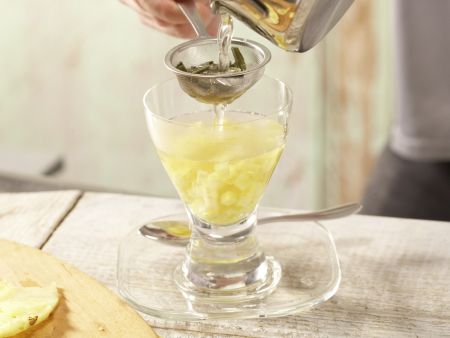 Grüner Ananastee Zubereitung Schritt 3 Grüner Ananastee Zubereitung Schritt 3