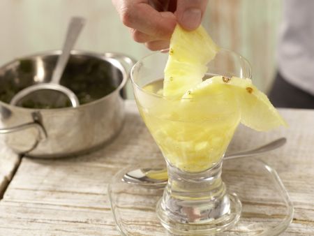 Grüner Ananastee Zubereitung Schritt 4 Grüner Ananastee Zubereitung Schritt 4