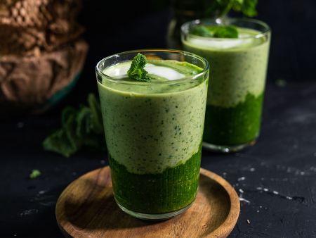 Grüner Smoothie mit Kefir