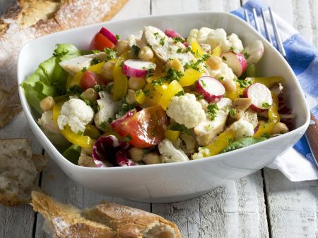 Hähnchen-Blumenkohl-Salat