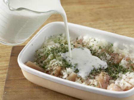 Hähnchen-Gemüse-Spieße Zubereitung Schritt 4 Hähnchen-Gemüse-Spieße Zubereitung Schritt 4