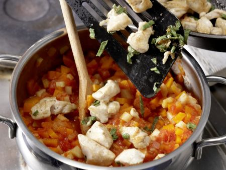 Hähnchen-Pasta Zubereitung Schritt 8 Hähnchen-Pasta Zubereitung Schritt 8