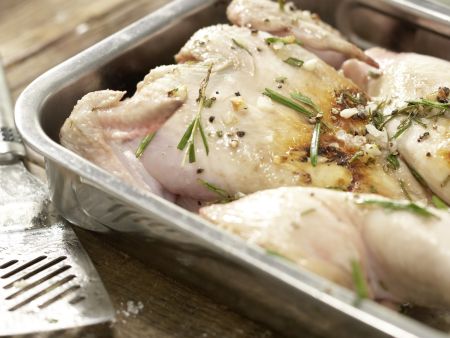 Hähnchen unter Ziegelsteinen Zubereitung Schritt 6 Hähnchen unter Ziegelsteinen Zubereitung Schritt 6