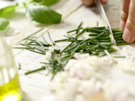 Hähnchenbrust mit Ziegenkäse Zubereitung Schritt 2 Hähnchenbrust mit Ziegenkäse Zubereitung Schritt 2