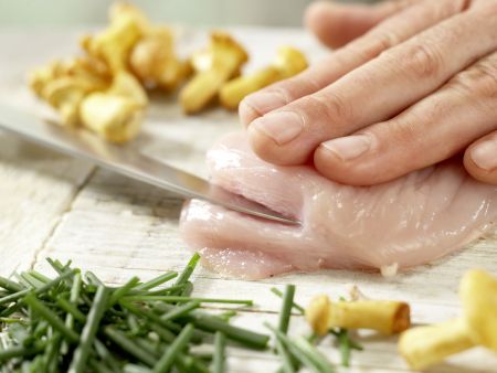 Hähnchenbrust mit Ziegenkäse Zubereitung Schritt 4 Hähnchenbrust mit Ziegenkäse Zubereitung Schritt 4