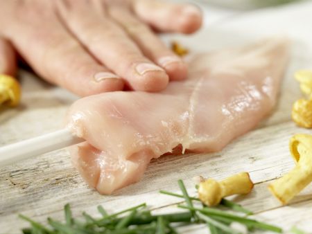 Hähnchenbrust mit Ziegenkäse Zubereitung Schritt 5 Hähnchenbrust mit Ziegenkäse Zubereitung Schritt 5