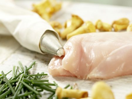 Hähnchenbrust mit Ziegenkäse Zubereitung Schritt 6 Hähnchenbrust mit Ziegenkäse Zubereitung Schritt 6