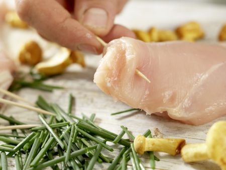 Hähnchenbrust mit Ziegenkäse Zubereitung Schritt 7 Hähnchenbrust mit Ziegenkäse Zubereitung Schritt 7
