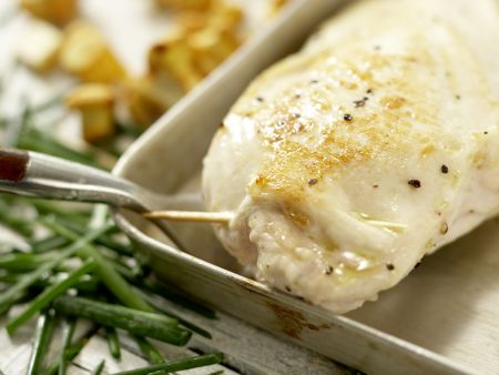 Hähnchenbrust mit Ziegenkäse Zubereitung Schritt 9 Hähnchenbrust mit Ziegenkäse Zubereitung Schritt 9