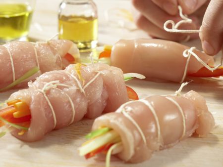 Hähnchenrouladen Zubereitung Schritt 4 Hähnchenrouladen Zubereitung Schritt 4