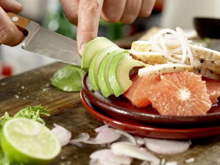 Hähnchensalat mit Avocado Zubereitung Schritt 9 Hähnchensalat mit Avocado Zubereitung Schritt 9