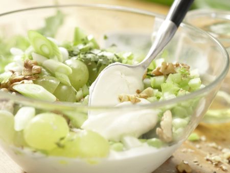 Hähnchensalat mit Trauben Zubereitung Schritt 8 Hähnchensalat mit Trauben Zubereitung Schritt 8
