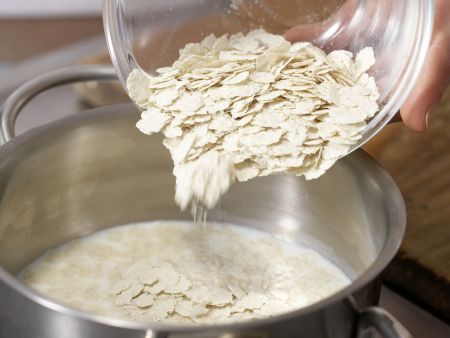 Haferbrei mit Aprikose Zubereitung Schritt 3 Haferbrei mit Aprikose Zubereitung Schritt 3