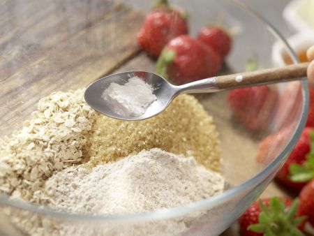 Hafertaler mit Erdbeercreme Zubereitung Schritt 1 Hafertaler mit Erdbeercreme Zubereitung Schritt 1