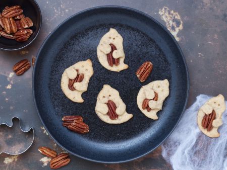 Halloween-Kekse mit Geistern