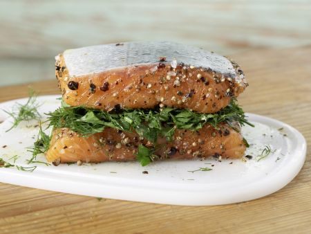 Hausgebeizter Lachs Zubereitung Schritt 4 Hausgebeizter Lachs Zubereitung Schritt 4