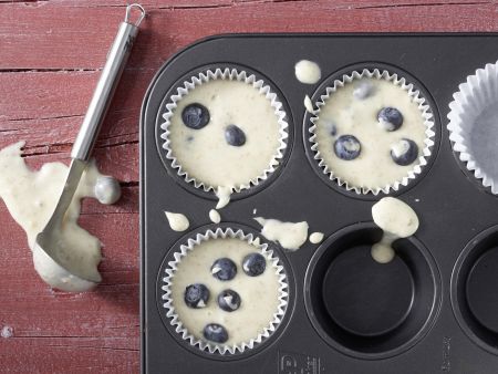 Heidelbeer-Bananen-Muffins Zubereitung Schritt 5 Heidelbeer-Bananen-Muffins Zubereitung Schritt 5