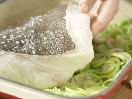 Heilbutt aus dem Ofen Zubereitung Schritt 5 Heilbutt aus dem Ofen Zubereitung Schritt 5