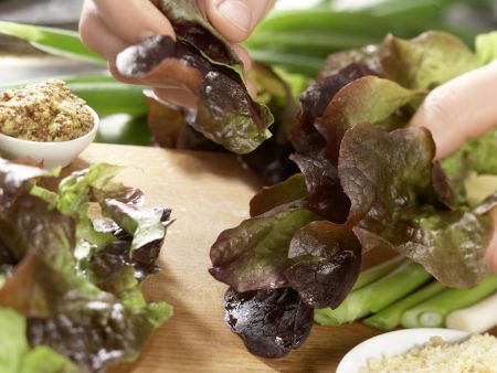 Herbstlicher Salat mit Lammfilet Zubereitung Schritt 3 Herbstlicher Salat mit Lammfilet Zubereitung Schritt 3