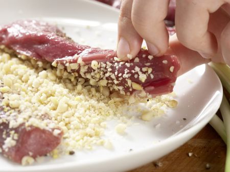 Herbstlicher Salat mit Lammfilet Zubereitung Schritt 6 Herbstlicher Salat mit Lammfilet Zubereitung Schritt 6