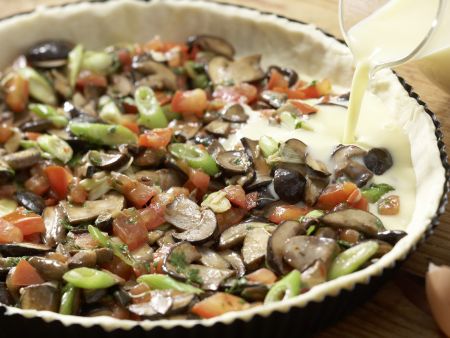 Herzhafte Tarte mit Pilzen Zubereitung Schritt 10 Herzhafte Tarte mit Pilzen Zubereitung Schritt 10