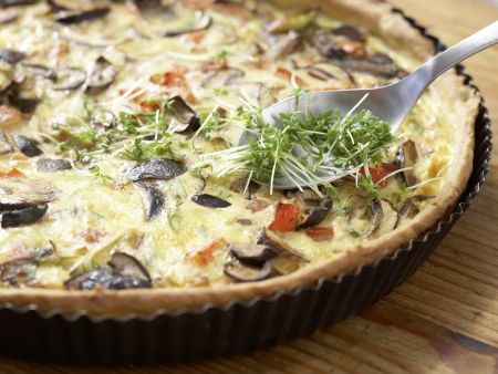 Herzhafte Tarte mit Pilzen Zubereitung Schritt 11 Herzhafte Tarte mit Pilzen Zubereitung Schritt 11