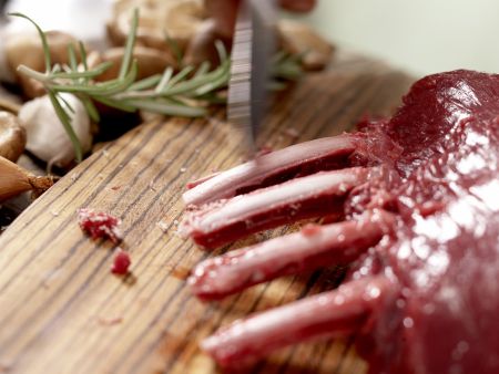 Hirschkarree mit Kürbis Zubereitung Schritt 2 Hirschkarree mit Kürbis Zubereitung Schritt 2