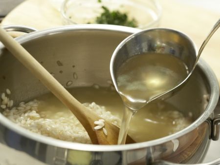 Hirschrücken auf Gemüse-Risotto Zubereitung Schritt 5 Hirschrücken auf Gemüse-Risotto Zubereitung Schritt 5