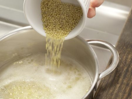 Hirse-Omelett Zubereitung Schritt 1 Hirse-Omelett Zubereitung Schritt 1