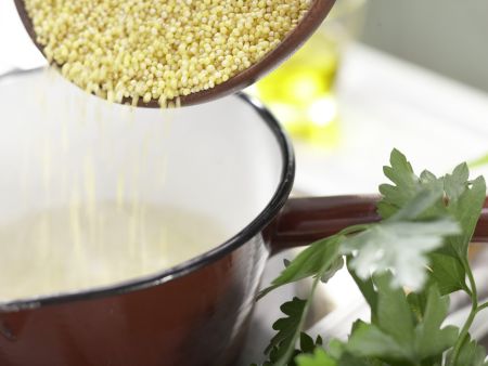 Hirsesalat Zubereitung Schritt 1 Hirsesalat Zubereitung Schritt 1