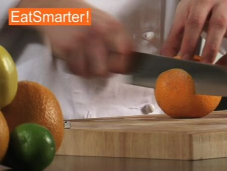 Wie Sie eine Orange gründlich schälen