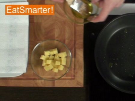 Wie Sie Kartoffelwürfel optimal anbraten