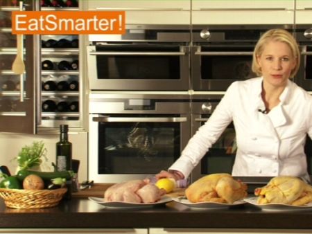 Einkauf und Vorbereitung eines ganzen Hähnchens