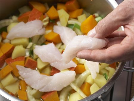Kabeljau-Kürbis-Suppe Zubereitung Schritt 11 Kabeljau-Kürbis-Suppe Zubereitung Schritt 11