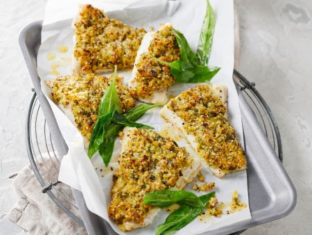 Kabeljau mit Bärlauchkruste